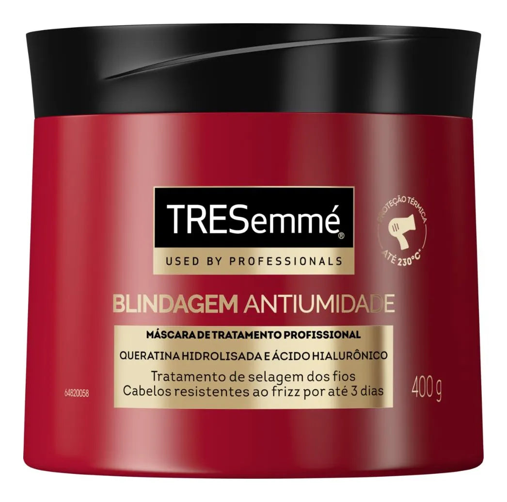 TRESemmé Máscara Blindagem AntiFrizz Ácido Hialurônico e Queratina Hidrolisada (400g)